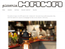 Tablet Screenshot of pizzeria-hawa.pl